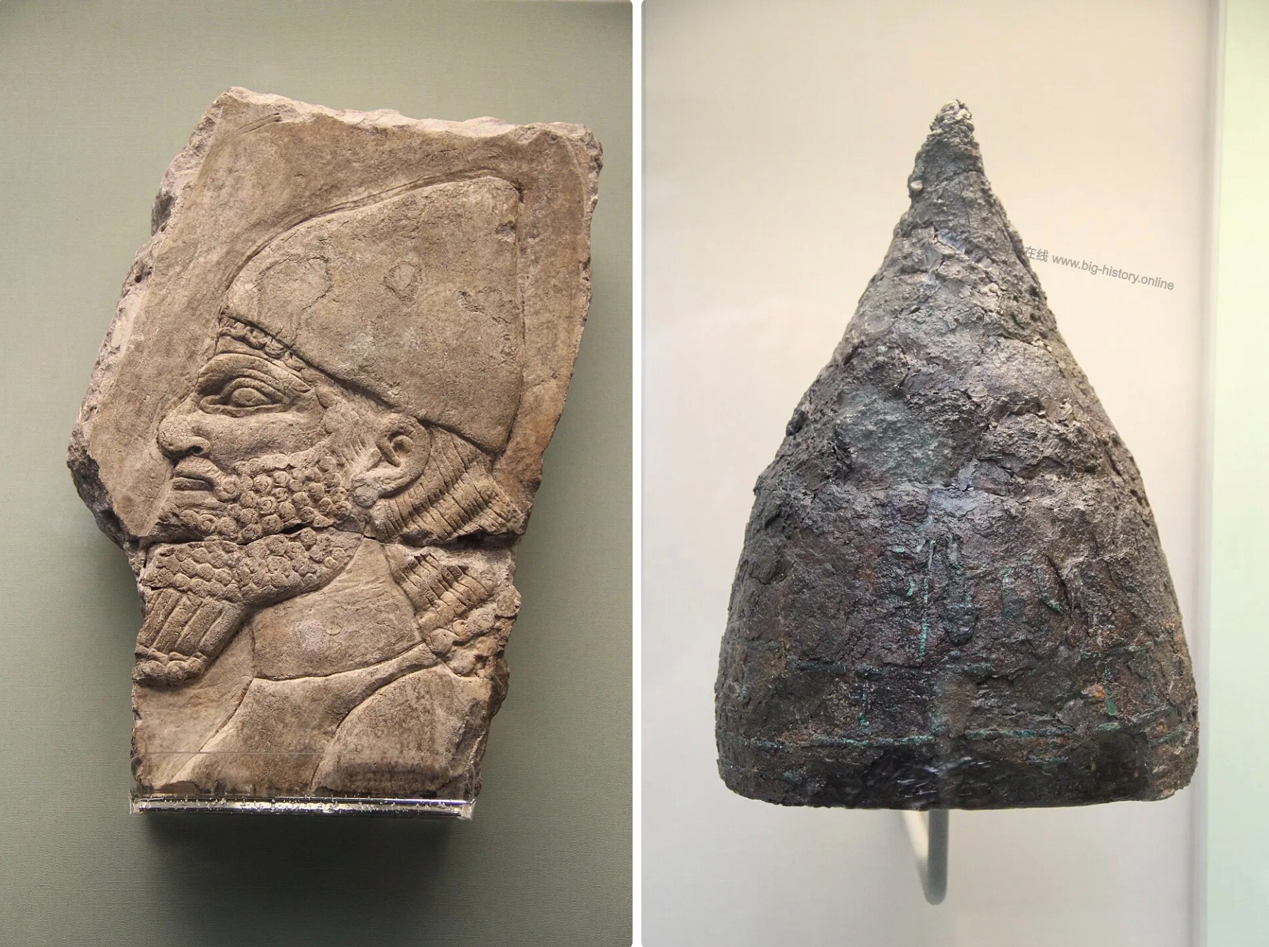 Neo-Assyrian Iron Helmet